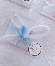 Load image into Gallery viewer, Personalised White Baby Brush & Comb Set.