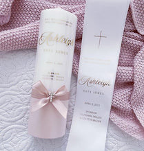 Load image into Gallery viewer, "Aggie " Baptism Candle