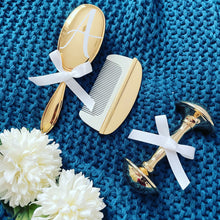 Load image into Gallery viewer, Gold Plated Baby Rattle