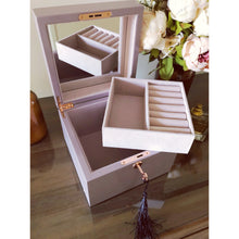 Load image into Gallery viewer, Personalised Jewellery Box ( Lilac )