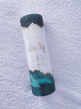 Load image into Gallery viewer, “Emerald & Gold” Baptism Candle