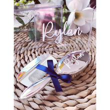 Load image into Gallery viewer, Silver Plated Baby Brush & Comb Set.