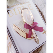 Load image into Gallery viewer, Gold Plated Baby Brush & Comb Set.