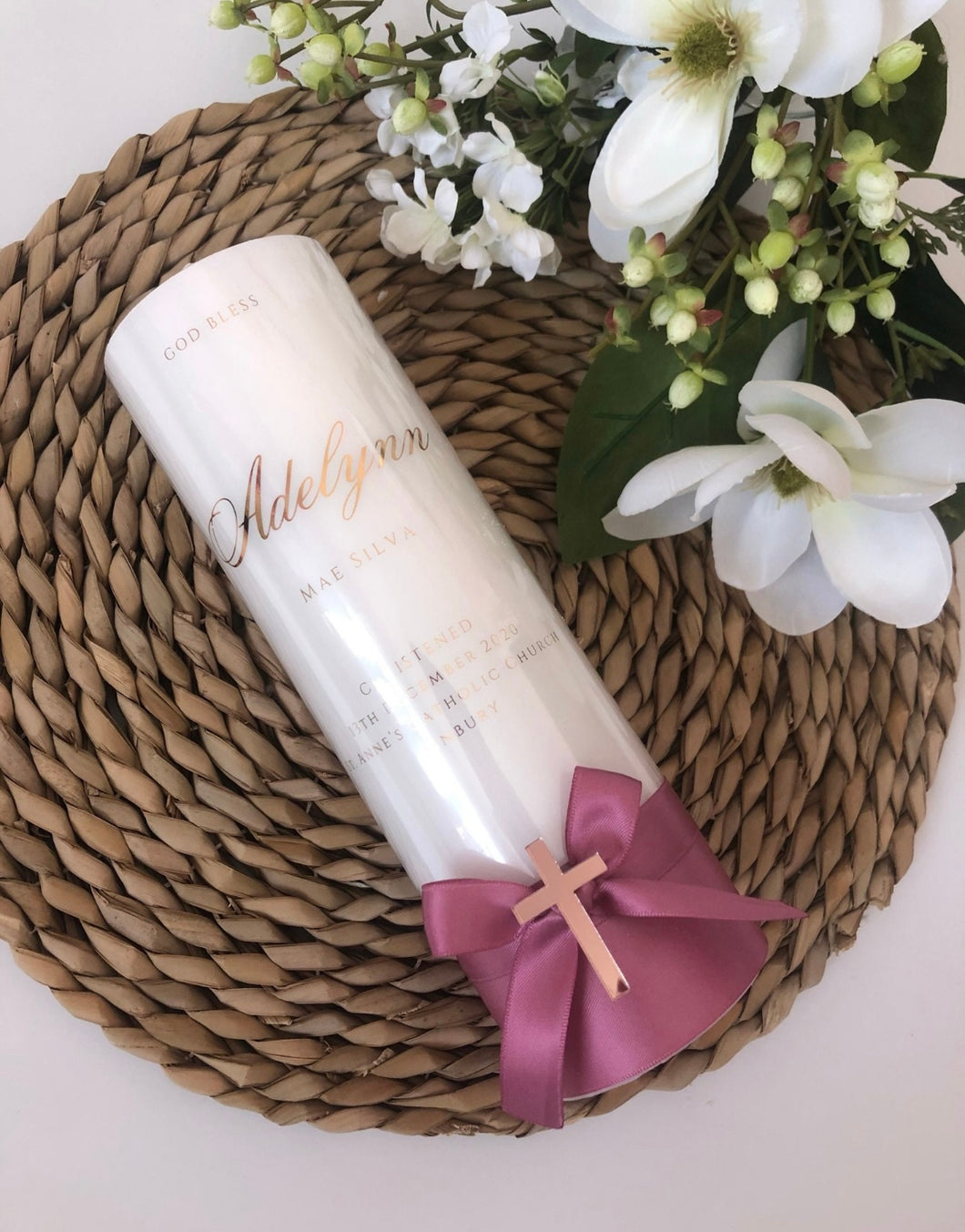 “Jay” Baptism Candle