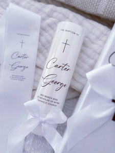 "Stanford" Baptism Candle