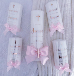 "3 Set" Baptism Candles
