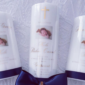 "Photo" Baptism Candle