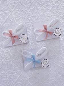 Personalised White Baby Brush & Comb Set. 