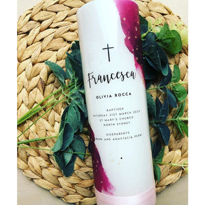 "Matilda" Baptism Candle