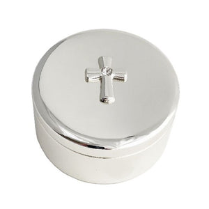 Silver Plated Trinket With Cross