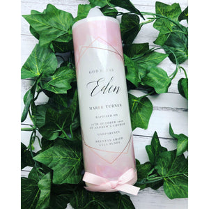 "Daisy" Baptism Candle