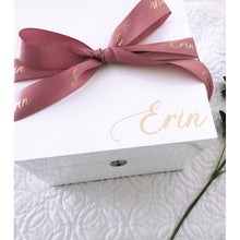 Load image into Gallery viewer, Personalised Jewellery Box  ( White )
