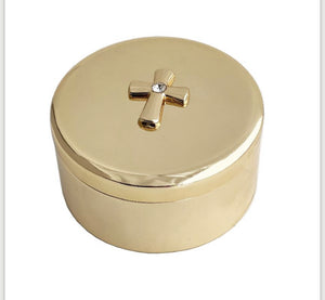Gold Plated Trinket With Cross