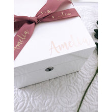 Load image into Gallery viewer, Personalised Jewellery Box  ( White )
