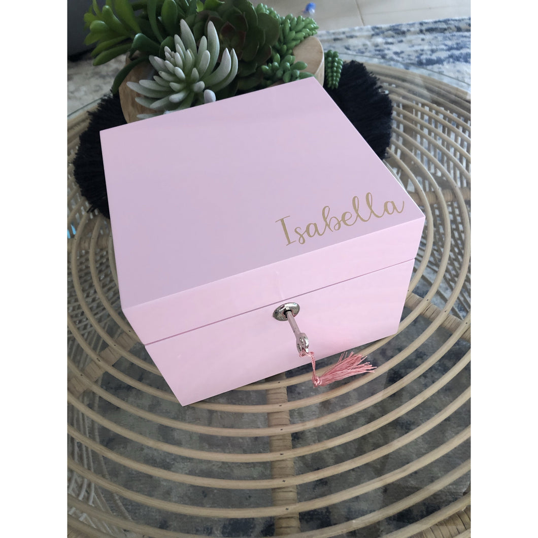 Personalised Jewellery Box ( Soft Pink )