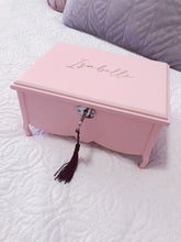 Load image into Gallery viewer, &quot;Pink Ballerina&quot; Musical Personalised Jewellery Box IN STOCK AND SHIPS IN 5 DAYS
