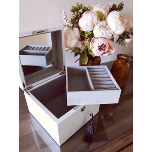 Personalised Jewellery Box  ( White )