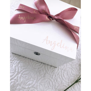 Personalised Jewellery Box  ( White )