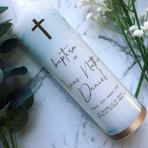 "Isaac" Baptism Candle