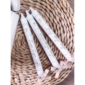 Personalised Godparent Taper Candle