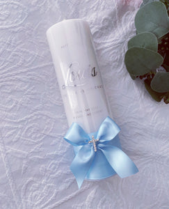 "Aggie " Baptism Candle