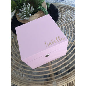 Personalised Jewellery Box ( Soft Pink )