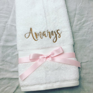 Embroidered Hand Towel