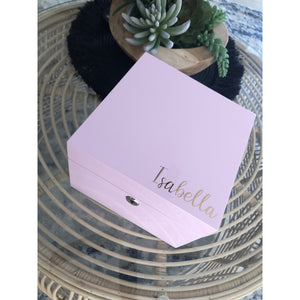 Personalised Jewellery Box ( Soft Pink )